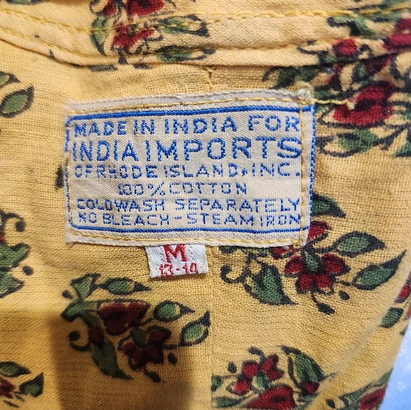 VINTAGE India Imports of Rhode Island long wrap dress - Picture 7 of 7
